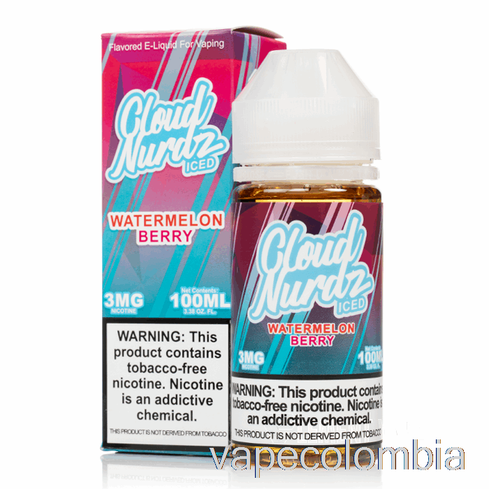 Vape Recargable Helado De Sandía Baya - Cloud Nurdz - 100ml 0mg